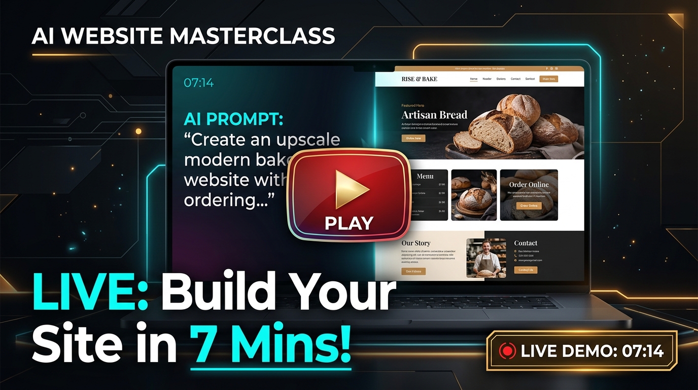 AI Website in 7 Minutes Live Video Demo